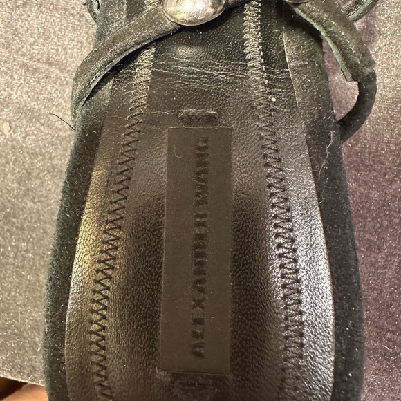 Alexander Wang Sofia Kitten Heel Sandal Mules Shoes Size  39 - Picture 6 of 11